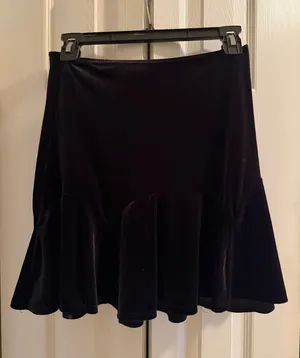 Black Velvet Skirt thumbnail 1