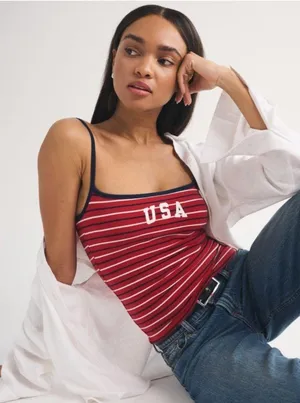 Abercrombie & fitch bra free 90s USA tank top thumbnail 1