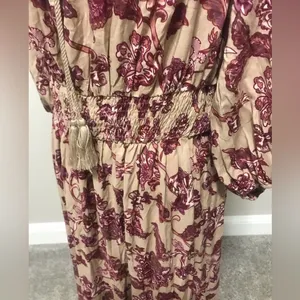 Boho off shoulder floral maxi thumbnail 10