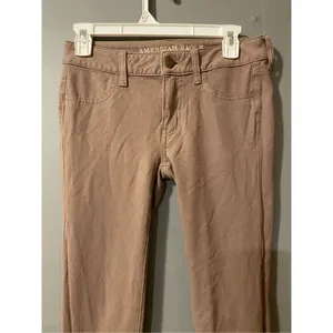 American Eagle Jeans Women's Pink Light Wash Stretch Jegging Size 2 thumbnail 3