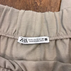 Zara Beige Slouchy Pull On Cotton Flowy Baggy Harem Drop Crotch Lounge Pants S thumbnail 3