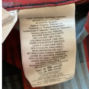 Brooks Brothers Womens Red Blue Plaid Cotton 3/4 Sleeve V-Neck Tunic Top Size 4 thumbnail 5