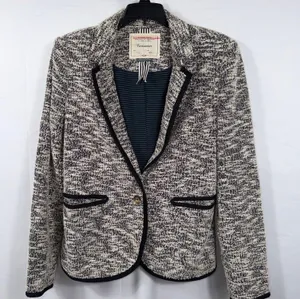 Cartonnier Anthropologie Tweed Blazer Jacket Size 8 thumbnail 1