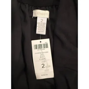 Chicos Thea Convertible Skirt Dress Women Large Black Strapless Classic Normcore thumbnail 7