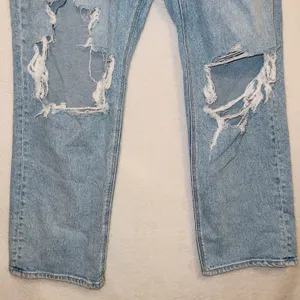 Light Wash Stretch High Rise Curvy 90s Straight Leg Jeans thumbnail 3