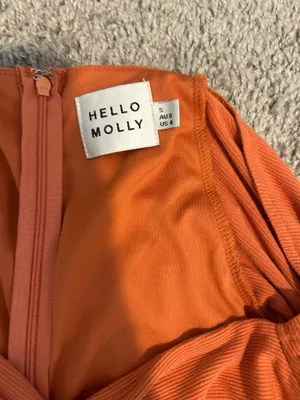 Hello Molly Sunset Orange Homecoming Dress thumbnail 2
