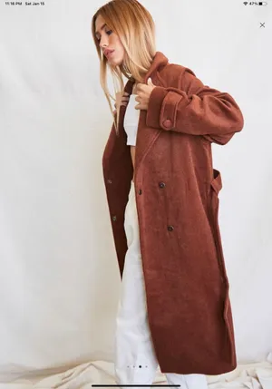 Forever 21 Brown Coat thumbnail 2