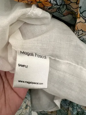 Magali‎ Pascal Blue Yellow Floral Tiered Mini Dress XS Cotton Boho Resort Dress thumbnail 7