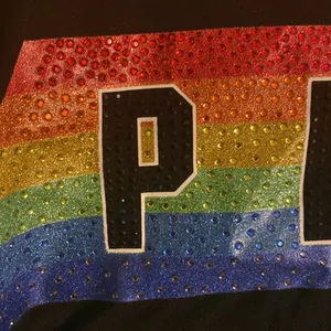 Bnwot | Vs Pink | Super Rare | Pride Rainbow 🌈 Colors With All Rhinestones thumbnail 3