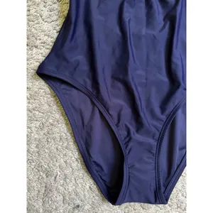 NWT Quince Italian Cross Back One Piece Swimsuit Deep Navy Size Medium thumbnail 7