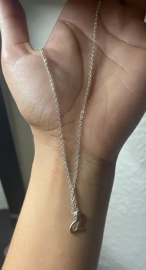 Letter A Necklace Silver thumbnail 1