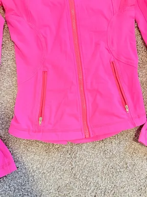 Lululemon Forme Jacket full zip Pinkelicious womens size 4 thumbnail 10