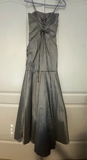 Grey Cindy Prom Dress Gray thumbnail 3