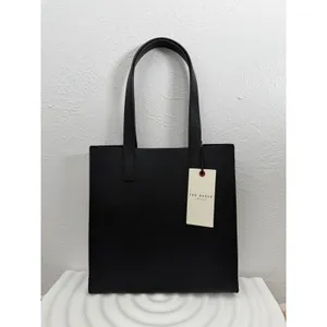 Ted Baker London The Icon Black Mini Tote Bag NWT Logo‎ Embossed thumbnail 3