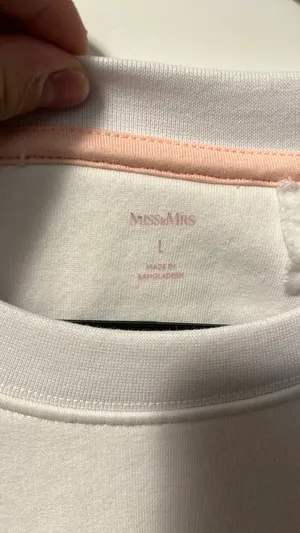 Miss to Mrs Bride white Crewneck sweatshirt thumbnail 2