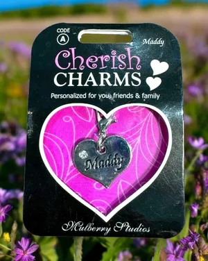 Cherish Charms MADDY Name Bracelet Charm NEW NWT Silvertone‎ Silver Tone thumbnail 1