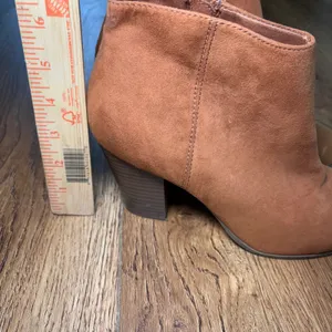 Old Navy Womens Roasted Chestnut Brown Block‎ Heel Ankle Booties Size 9 READ thumbnail 11