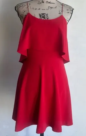 Alice + Olivia Kipp Mini Red Dress Size 4 thumbnail 1