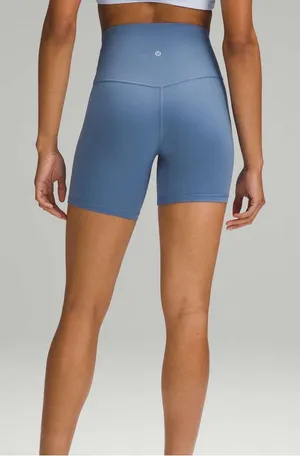 New Lululemon Size 2 Align High Rise HR Shorts 6" Inch Oasb ‎ Oasis Blue NWT thumbnail 1