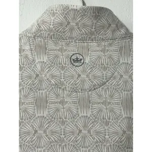 Peter Millar Perth Shell Pullover Ivory Shell Print Quarter-Zip NEW thumbnail 3