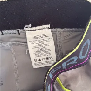 Nike Pro Gray Shorts with Neon and Purple Accents thumbnail 3