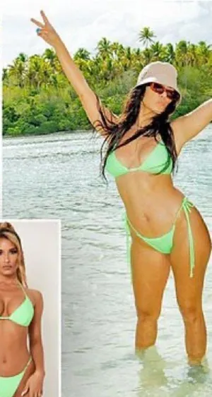 Meshki Green Aliza String Tie Swim Bottoms thumbnail 1