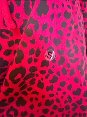 NWT True Religion Red Leopard Print Cropped Hoodie Size Small thumbnail 9
