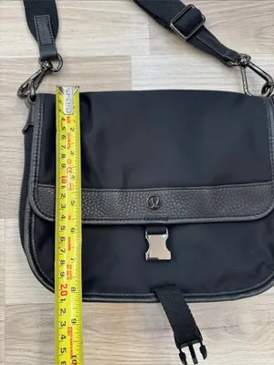 Lululemon Now & Always Crossbody bag Black Nylon Leather Trim thumbnail 14