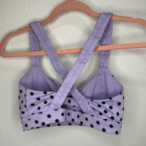 Inner Heart High Noon Dot Lilac Black Sport Bra thumbnail 3