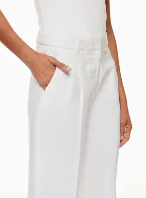 Aritzia White Linen Effortless Pants thumbnail 7