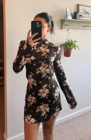 Mini dress Black thumbnail 1