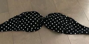 Victoria’s Secret polka dots bandeau top XS thumbnail 1
