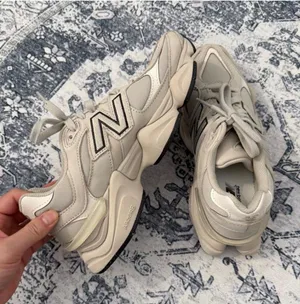 New Balance 9060 cream & white sneakers - US 9 thumbnail 1