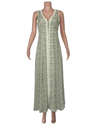 ZOCO. Honey Floral Maxi Dress, Ditsy Green, Small thumbnail 4