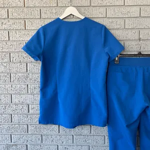 Figs Scrub Set Royal Blue Catarina Top Zamora Joggers Size XS thumbnail 8