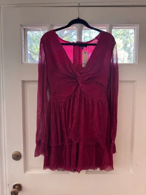 Pink Sparkly Francesca's Dress thumbnail 3