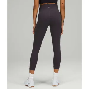 Lululemon Wunder Train High-Rise Crop tights 23 Size 12 Black Granite NWT thumbnail 2