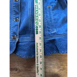 Coldwater Creek Women Large Blue Denim Button‎ Jean Jacket Y2K Business Casual thumbnail 4