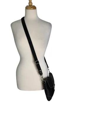 Vintage Coach Black Leather Soho Duffle Flap Crossbody Bag 9480 Y2K thumbnail 15
