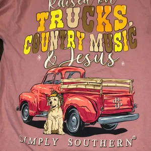 Simply Southern pink graphic longsleeve T-shirt size small country thumbnail 3