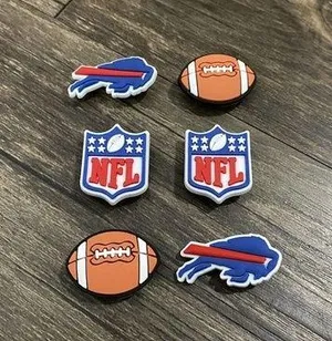 Crocs Buffalo Bills Football Team Charm For Shoe Charms - 6 Pieces thumbnail 2
