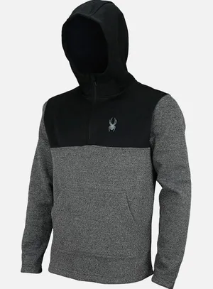 Men’s Spyder Quarter-Zip Pullover Thick Knit Jacket thumbnail 1
