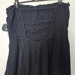 ANTHROPOLOGIE Celandine Strapless Smocked DW Maxi Dress /Black/ Size L -98212269 thumbnail 8