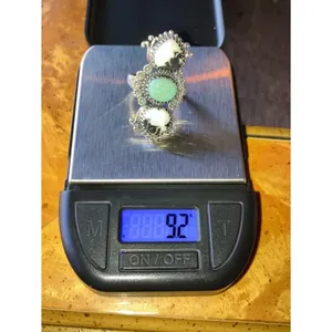 White Buffalo Turquoise Nevada Turquoise Sterling Silver Heart Ring Size 7 thumbnail 8
