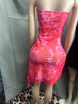New size large very stretchy strapless dress thumbnail 3