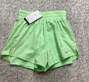 Nike Dri-FIT Womens Training Shorts Lime Green‎ High Waisted DX6016-376 XS NWT thumbnail 1