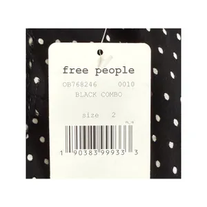 NWT Free People Magdalene High Waist Polka Dot Rayon Shorts Pocket 2 Black White thumbnail 10