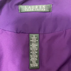 LRL RALPH LAUREN Purple Quilted Long-sleeve Puffer Barn Jacket thumbnail 6