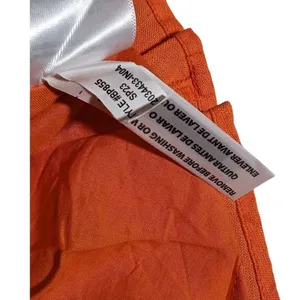 J‎ Crew Orange Linen Smocked Waist Mini Dress Size XS thumbnail 6