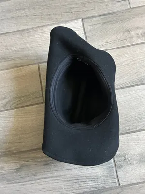 Black Women's wool Cowboy Hat with Decorative Band thumbnail 3